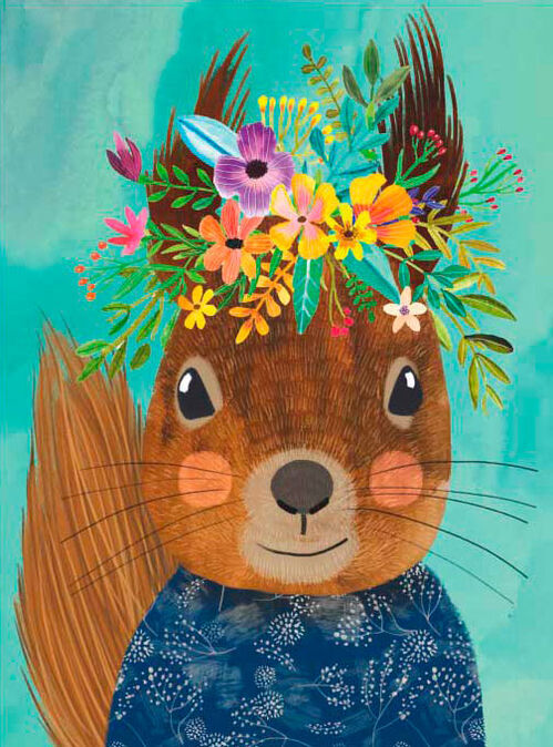 SWEET SQUIRREL - FLORAL FRIENDS