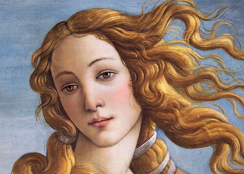 ROSTRO DE VENUS DE SANDRO BOTTICELLI